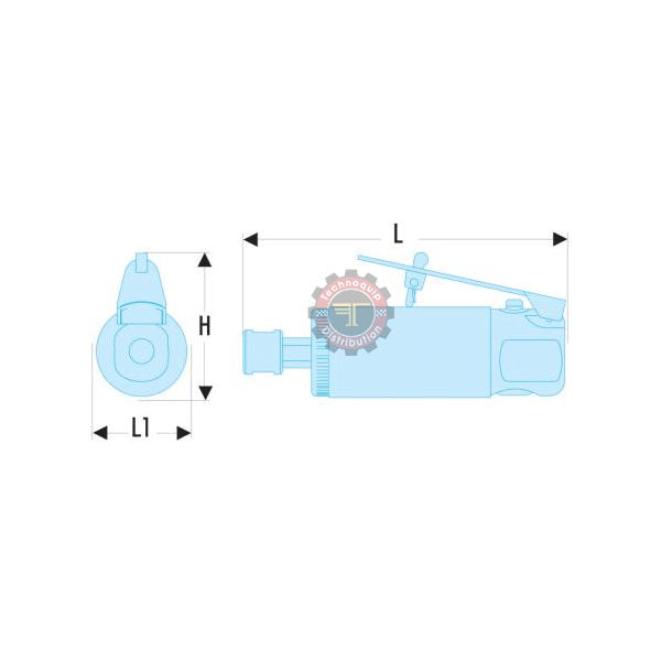 meuleuse droite compacte pneumatique facom v.345fpb – Image 2